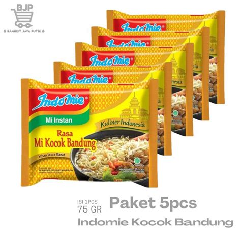 Jual Indomie Kocok Bandung Kuah 5 Pcs Shopee Indonesia