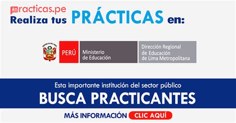 Dre Lima Metropolitana Practicas Convocatorias Preprofesionales