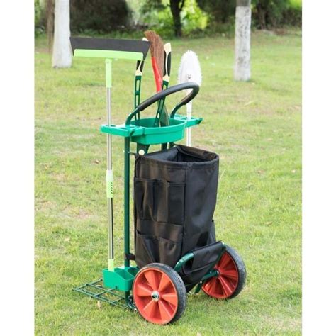 Gardenised Garden Tool Cart W Leaf Trash Bag In The Cleaning Caddies