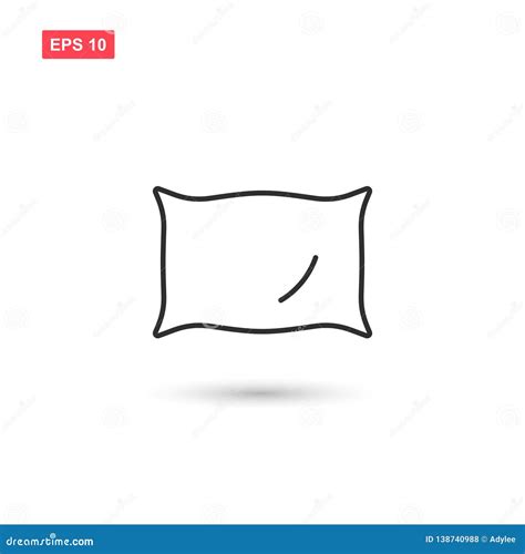 Pillow Icon Vector Design Isolated Stock Vector Illustration Of