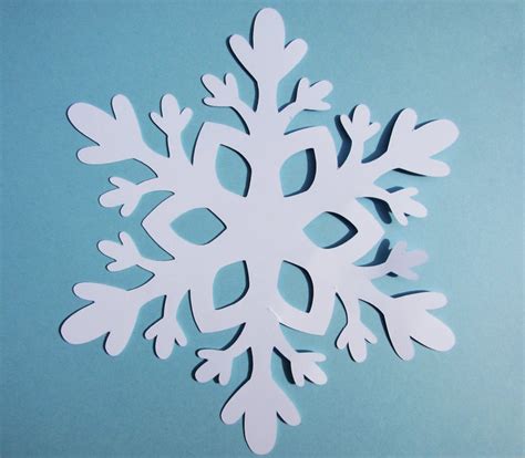 White Blue Snowflake Paper Die Cuts Snowflake Cut Outs Cardstock Paper