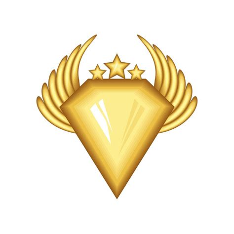 Golden Badge With Wings 16767331 Vector Art At Vecteezy