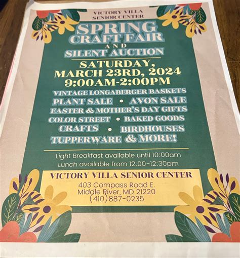 Mar 23 2nd Annual Craft Show And Silent Auction Essex Md Patch