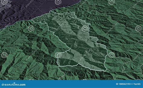 Paro Bhutan Outlined Administrative Stock Illustration