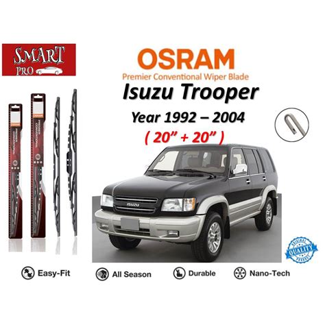 Osram Premier Conventional Wiper Blade U Hook For Isuzu Trooper