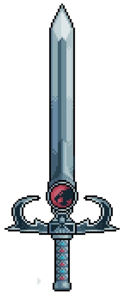 Pixel Art Espada Thundercats Vector Icono Para Juego De Bits Sobre