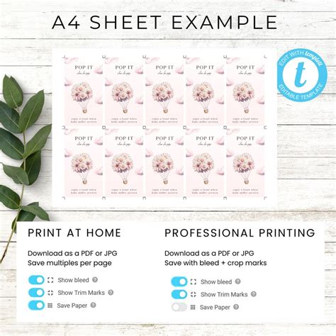 Hot Air Balloon Baby Shower Favor Tags Up Up And Away Girl Pink And