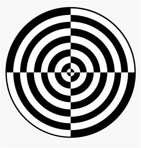 Circle Optical Illusion Drawing, HD Png Download - kindpng