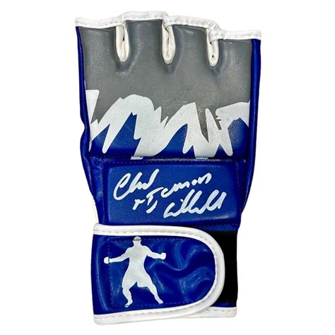 Chuck Liddell Signed Custom Mma Iceman Glove Inscribed Iceman Psa