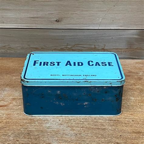 Vintage First Aid Tin Vintage Homeware Pineandbear Pineandbear