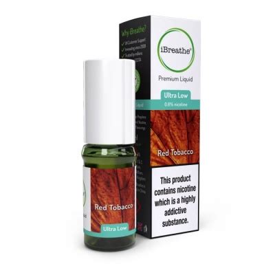 Red Tobacco iBreathe Premium E-Liquid | Vapour Bliss UK