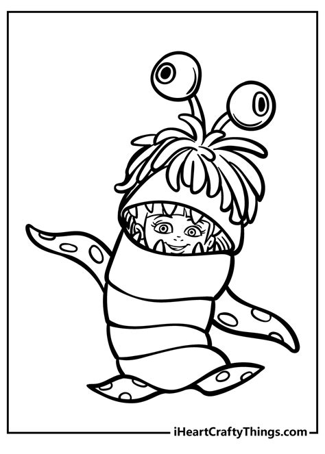 Boo Monsters Inc Coloring Pages