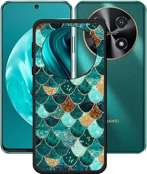 LCEHTOGYE Funda Para Huawei Nova 12i Negro Ultra Fina Carcasa Silicona