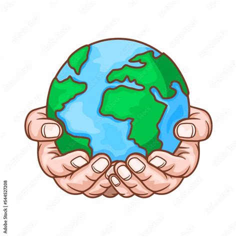 Two Hands Holding Globe Earth World Environment Day