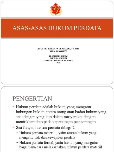 Asas Asas Hk Perdata Pdf