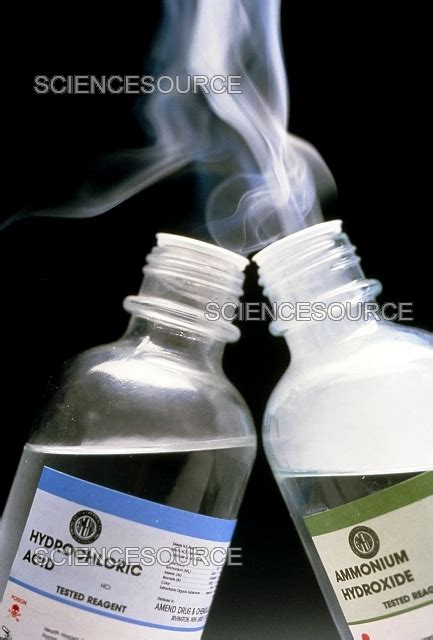 Photograph Formation Of Ammonium Chloride Fog Science Source Images