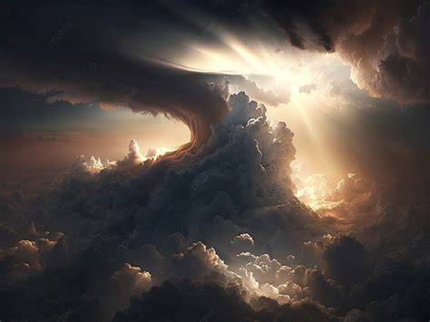 Heaven Light Effect Background Lineage Holy Light Clouds Background