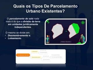 Parcelamento Urbano O Que E Como Fazer Ppt