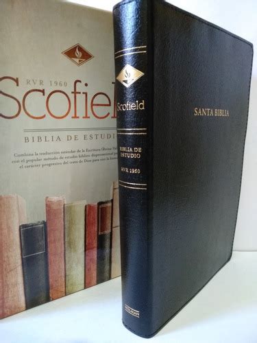 Biblia Estudio Scofield Rvr1960 Piel Fabricada Negro indice Envío gratis