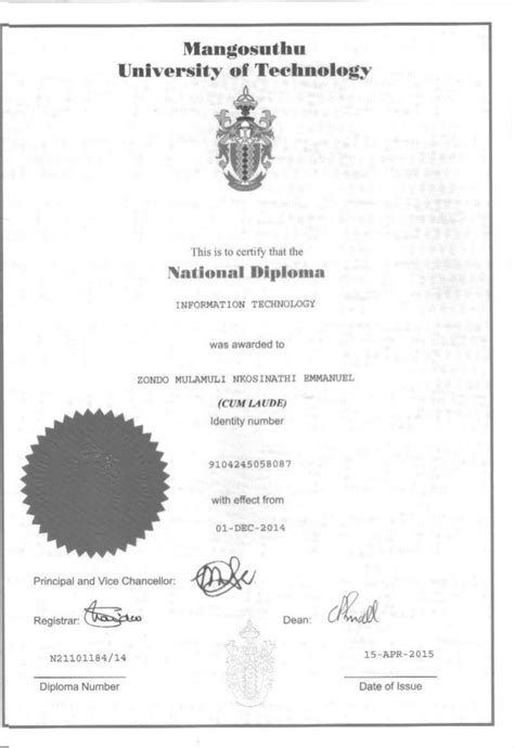 National Diploma Information Technology