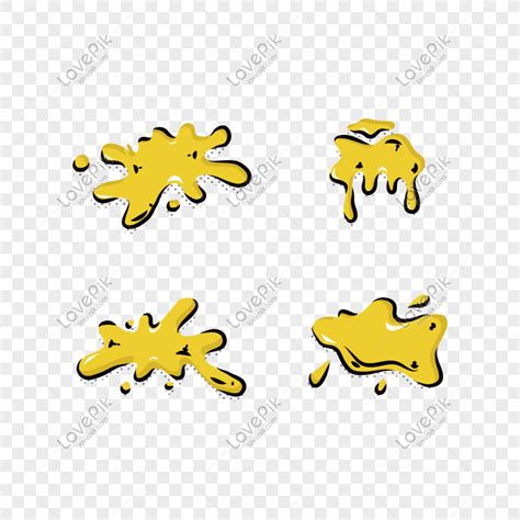 Yellow Cartoon Paint Splatter PNG Image Free Download And Clipart Image For Free Download ...