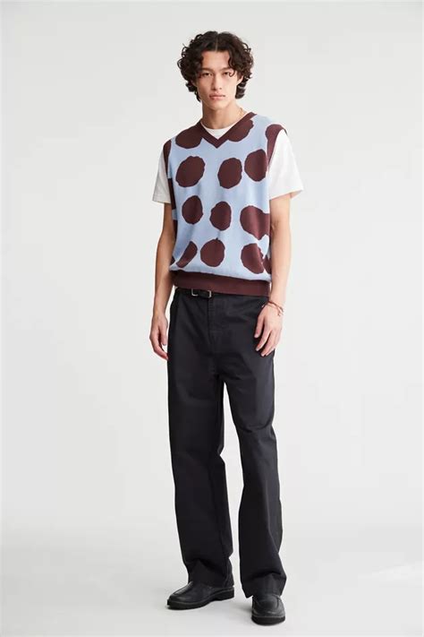 Obey Dotted Sweater Vest Urban Outfitters Canada