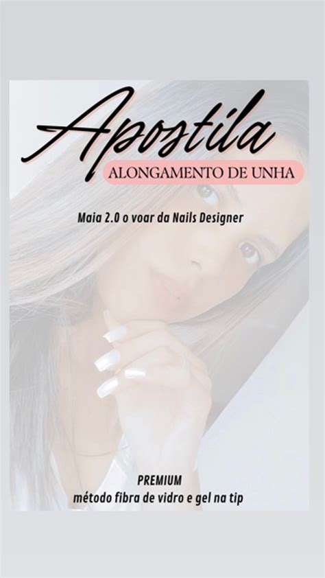 Apostila Premium Nails Designer De Unhas Flavia Rayane Maia De