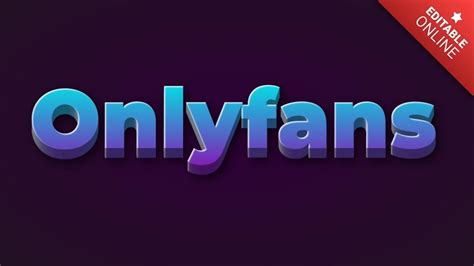 Onlyfans Blue Purple Magic 3D Text Effect Generator