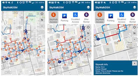 Des Moines Skywalk Map 2018