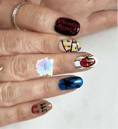 65 Stranger Things Nail Ideas Nail Art Inspired By Your Favorite Tv Show