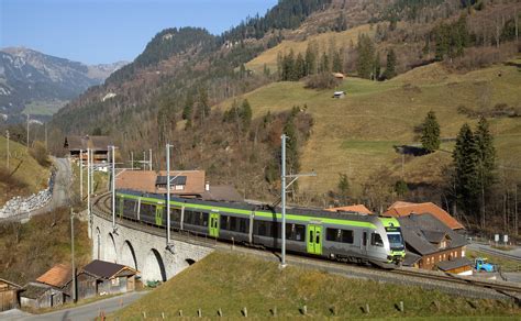 RABe 535 Lötschberger of BLS between Weissenbach and Grubenwald