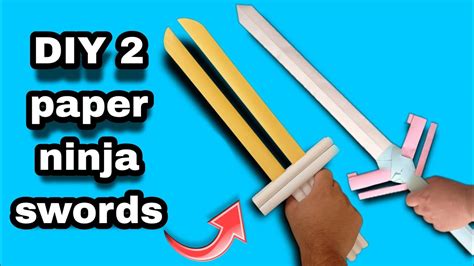 02 Easy Origami Ninja Sword Katana Youtube