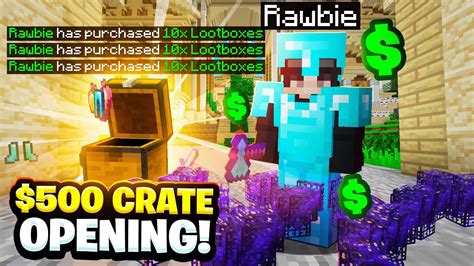 SPENDING 500 IRL ON MINECRAFT CRATE KEYS OP Minecraft