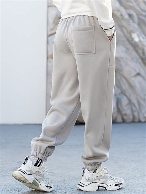 Manfinity Hypemode Men Patch Detail Drawstring Waist Sweatpants Pants