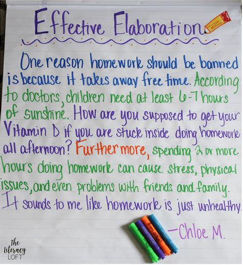 How To Teach Elaboration In Writing The Literacy Loft Worksheets