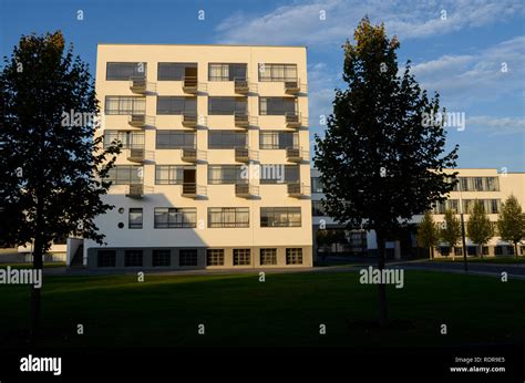 Germany Dessau Rosslau Famous Bauhaus Built 1925 1926 According