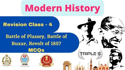 Mcqs Battle Of Plassey Battle Of Buxar Revolt Of Modern