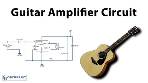 Acoustic Guitar Preamp Circuit Schematic