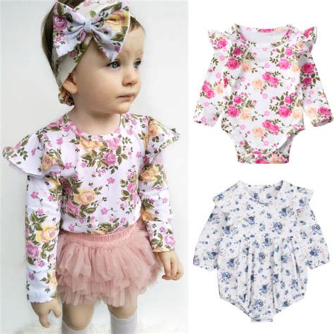 Infantil Da Crian A Do Beb Rec M Nascido Menina Floral Sunsuit