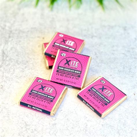 Xite Delta 8 Thc Dark Chocolate Minis 25mg Leafly