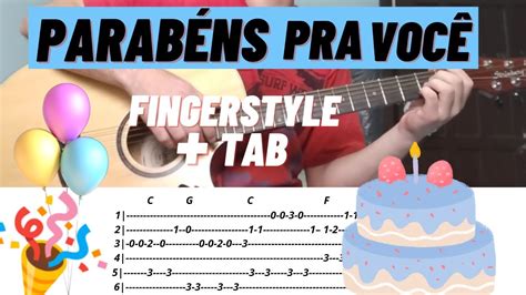 PARABÉNS PRA VOCÊ Violão Fingerstyle YouTube