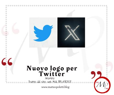 Nuovo Logo Di Twitter Matteo Poletti Blog