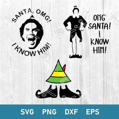 Buddy The Elf Bundle Svg Buddy Elf Christmas Svg Santa Omg Inspire