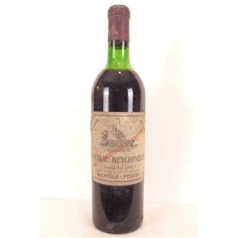 Saint julien château beychevelle grand cru classé b3 rouge 1970