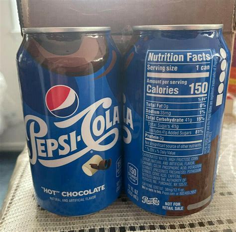 Pepsi Cola Hot Chocolate 2 Unopened Cans 3824621957