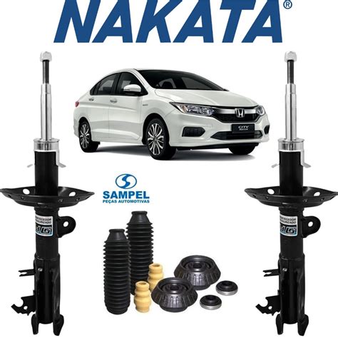 Par Amortecedor Nakata Dianteiro Kit Coifa Orig City Submarino