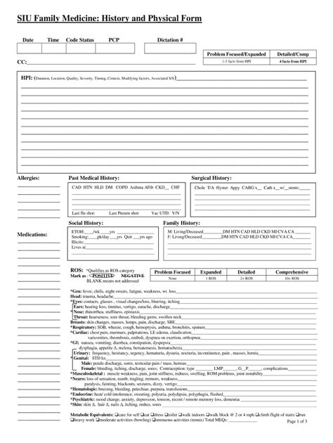 Physical Form Template - Fill Online, Printable, Fillable, Blank | pdfFiller