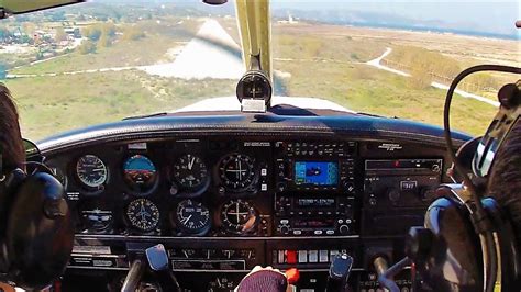 Piper Pa Cherokee Approach And Landing In Milos Lgml Gopro