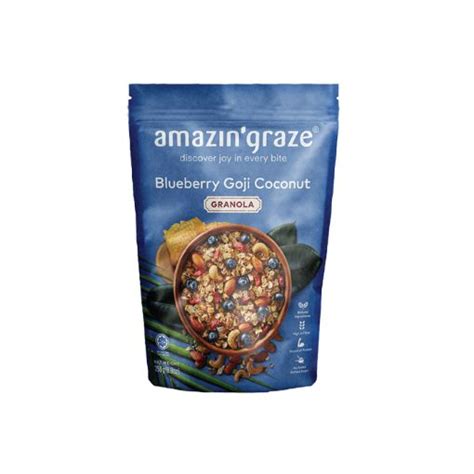 NHG Pharmacy Online Amazin Graze Granola Blueberry Goji Coconut 250g