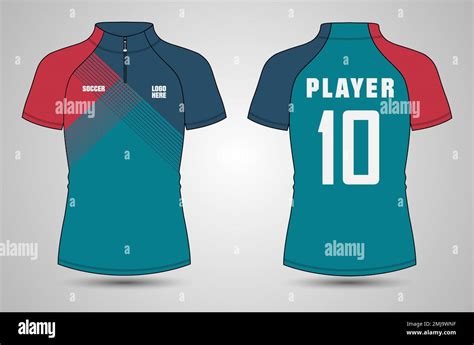 T Shirt Sport Jersey Design Vector Illustration Template Front And Back